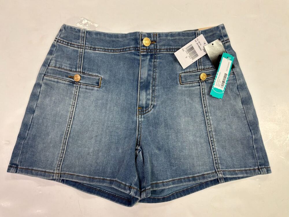 Kut From The Kloth Jane High Rise Denim Shorts Women's Size 6 Medium Blue NWT